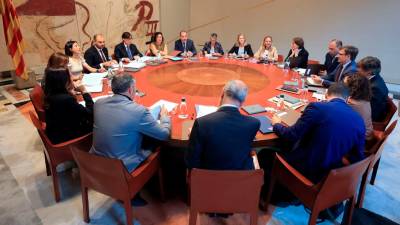 Reunió del Consell Executiu presidida pel president de la Generalitat, Salvador Illa. Foto: ACN