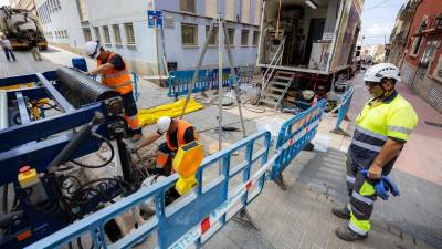 Reparación de una alcantarilla con el sistema CIPP en julio pasado. FOTO: Àngel Ullate