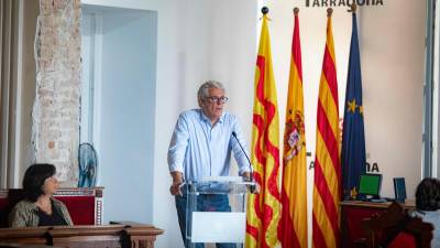 Jordi Sendra, durante un pleno municipal. Foto: Àngel Ullate