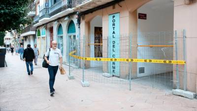 L’accés al Portal del Carme, al raval de Martí i Folguera, va tancar-se a mitjans d’octubre. Foto: Alba Mariné