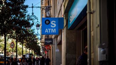 Una oficina del Banc Sabadell en Barcelona. Foto: ACN