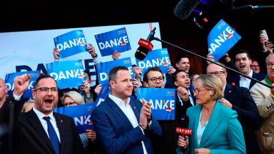 El partido ultranacionalista FPÖ de Austria. Foto: EFE