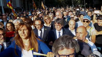 El retorn de Puigdemont el passat 8 d’agost. Foto: EFE