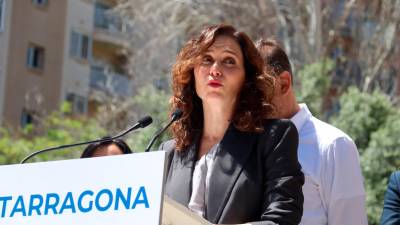 La presidenta de la comunidad de Madrid, Díaz Ayuso, ha anunciado que impondrán un recurso. Foto: Arnau Martínez/ACN