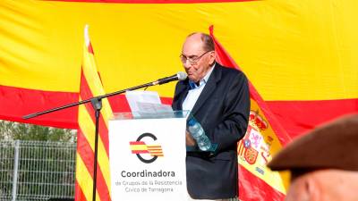 Alejo Vidal-Quadras interviene en un acto del Día de la Constitución en Tarragona. Foto: ACN