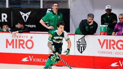 Jero García abrió la victoria para el Calafell ante el Sant Just. Foto: Alba Mariné