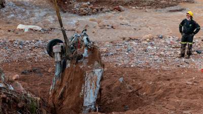 Imagen de una calle en Paiporta. Foto: EFE