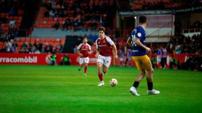 David Concha en el encuentro de esta pasada jornada ante el Andorra. Foto: Marc Bosch