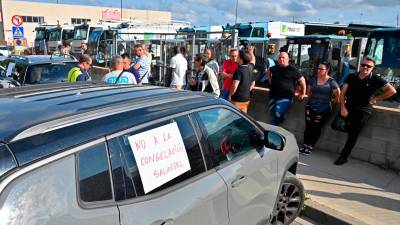 Una marcha realizada por trabajadores de la basura en Reus, el pasado mes de mayo. Foto: A. González