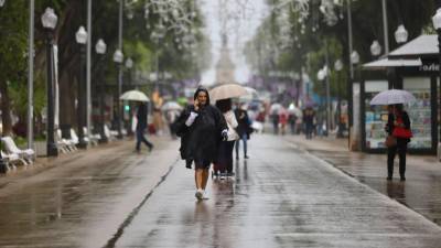 Lluvias en Tarragona ciudad.