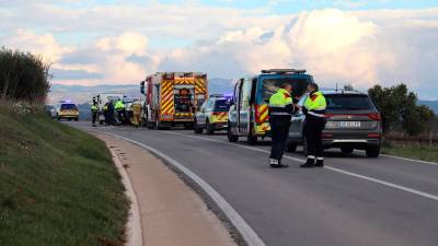 El accidente se ha producido en la carretera C-241D de Montblanc. Foto: ACN