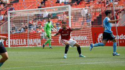 Marc Fernández en el partido de la pasada temporada ante el Celta Fortuna.