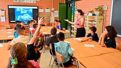 Una imatge del tret de sortida al present curs en un centre de Reus. Foto: Alfredo González