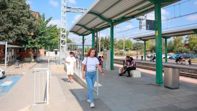 Uno de los nuevos sensores se instalará en la estación de tren. Foto: Alba Mariné