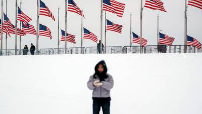 La nieve cubre Washington. Foto: EFE