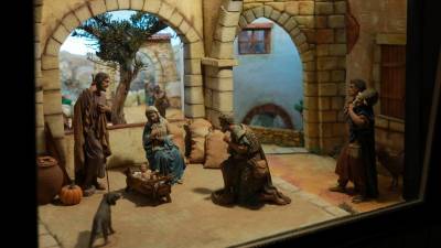 Los dioramas expuestos muestran fragmentos de la juventud de Jesucristo. Foto: Àngel Ullate