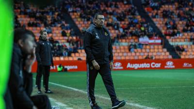 Iñaki Alonso, en el último encuentro en el Nou Estadi ante el Athletic B. foto: àngel ullate