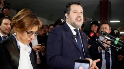 El político ultraderechista italiano, Mateo Salvini. Foto: EFE