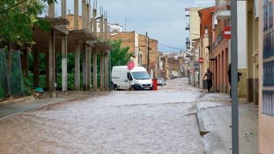 La particularitat de Santa Bàrbara és que un barranc creua el poble quan plou amb intensitat. Foto: J. Revillas