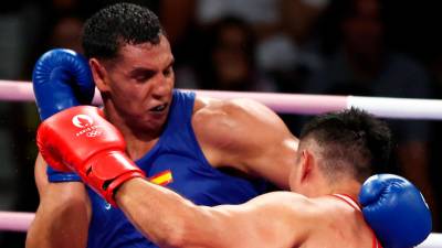 Ayoub se ha asegurado medalla en boxeo +90. Foto: EFE