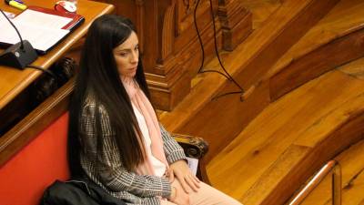 Rosa Peral sentada en el banquillo de los acusados. Foto: ACN