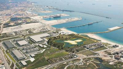 Imagen virtual de como se prevé que quede la ZAL en un futuro. foto: Port de Tarragona