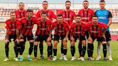 Un once inicial del Reus en pretemporada que bien podría ser el del inicio de la temporada. foto: reus fc reddis