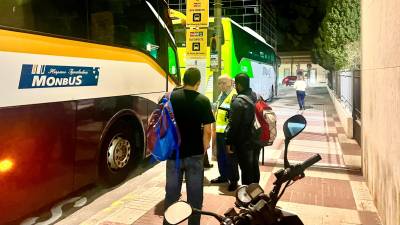 Los buses se pusieron en marcha el 17 de octubre.