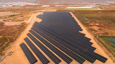 Una planta fotovoltaica en una imatge d’arxiu. Foto: ACN