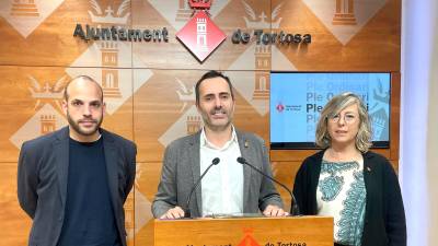 Víctor Grau, Jordi Jordan i Mar Lleixà. Foto: Ajuntament de Tortosa