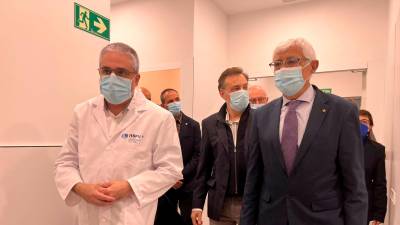 La visita del conseller Balcells a l’Hospital Universitari Sant Joan de Reus aquest dimarts. Foto: Alfredo González