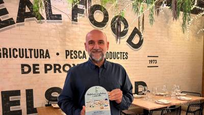 Ángel Pérez, del grupo de restauración El Pòsit, recibió el premio a finales de octubre. foto: cedida