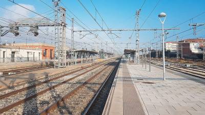 La estación de tren de Sant Vicenç de Calders. Foto: Renfe