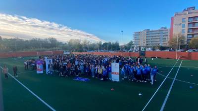 Tots els participants en les jornades esportives adaptades. foto: marina pérez got