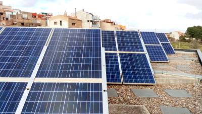 Plaques solars. FOTO: Diputació de Tarragona