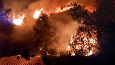 Imagen de un incendio en La Palma d’Ebre. Foto: Bombers