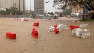 Las inundaciones han llegado a Málaga. Foto: EFE