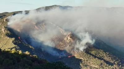 Incendio de Cabacés del 12 de septiembre. Foto: Àngel Juanpere