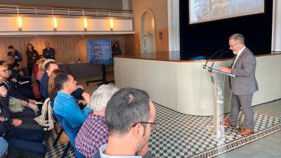 Saül Garreta, durante su despedida como presidente del Port de Tarragona. Foto: Octavi Saumell