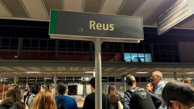 La estación de Reus esta mañana. Foto: Alfredo González