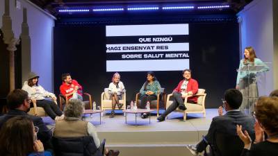 Instante de uno de los actos sobre salud mental organizados por Obertament. Foto: Obertament