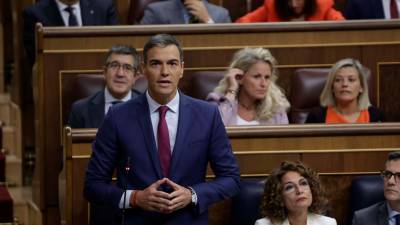 Durante su intervención, Sánchez ha destacado que más de un tercio de los fondos europeos se han dedicado a las pymes. Foto: ACN