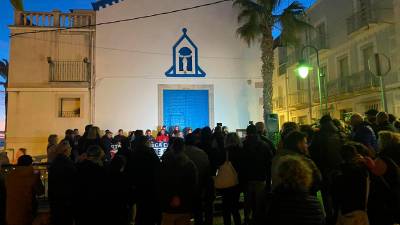 Manifesació a les Cases d’Alcanar. Foto: Ajuntament d’Alcanar