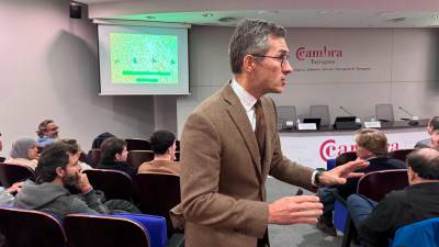 Pablo Foncillas, durante la charla. Foto: Cedida