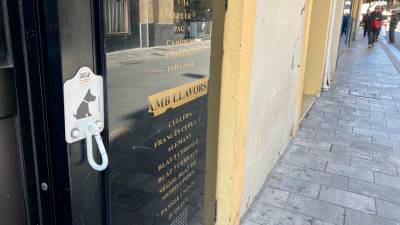 Está prohibido dejar atados alos animales a las puertas de los locales. FOTO. JMB