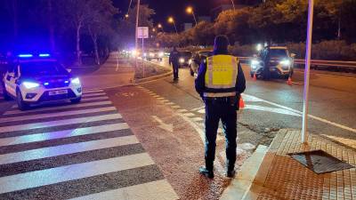 Imagen del despliegue policial en Reus. Foto: Cedida