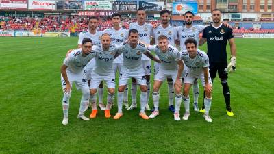 Once inicial del Nàstic ante el Teruel. Foto: Nàstic