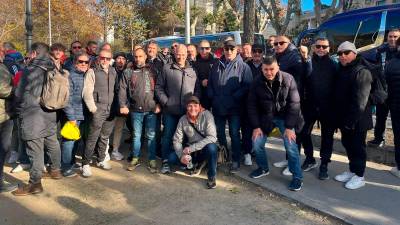 De Tarragona ciudad, viajaron cerca de 30 pescadores. FOTO: c. pomerol