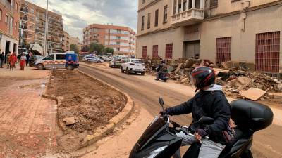 Las calles de la localidad valenciana, dos semanas después de la tragedia. FOTO: cedida