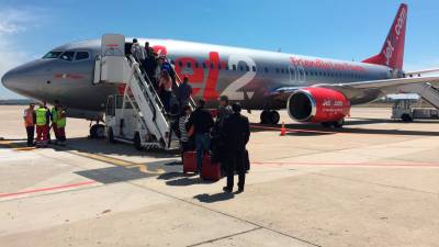 Imatge d’arxiu d’un avió de Jet2.com a l’aeroport de Reus. Foto: Jet2.com